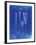 PP166- Faded Blueprint Lacrosse Stick Patent Poster-Cole Borders-Framed Giclee Print