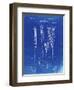 PP166- Faded Blueprint Lacrosse Stick Patent Poster-Cole Borders-Framed Premium Giclee Print