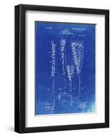 PP166- Faded Blueprint Lacrosse Stick Patent Poster-Cole Borders-Framed Premium Giclee Print