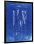 PP166- Faded Blueprint Lacrosse Stick Patent Poster-Cole Borders-Framed Premium Giclee Print