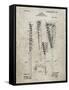 PP166- Sandstone Lacrosse Stick Patent Poster-Cole Borders-Framed Stretched Canvas