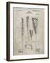 PP166- Sandstone Lacrosse Stick Patent Poster-Cole Borders-Framed Giclee Print
