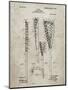 PP166- Sandstone Lacrosse Stick Patent Poster-Cole Borders-Mounted Giclee Print