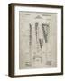 PP166- Sandstone Lacrosse Stick Patent Poster-Cole Borders-Framed Giclee Print