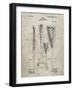 PP166- Sandstone Lacrosse Stick Patent Poster-Cole Borders-Framed Giclee Print