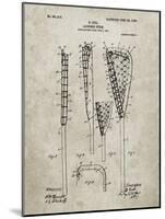 PP166- Sandstone Lacrosse Stick Patent Poster-Cole Borders-Mounted Giclee Print