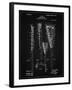PP166- Vintage Black Lacrosse Stick Patent Poster-Cole Borders-Framed Giclee Print