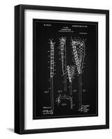 PP166- Vintage Black Lacrosse Stick Patent Poster-Cole Borders-Framed Giclee Print