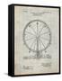 PP167- Antique Grid Parchment Ferris Wheel Poster-Cole Borders-Framed Stretched Canvas