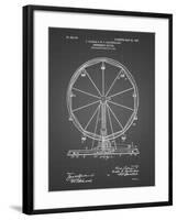 PP167- Black Grid Ferris Wheel Poster-Cole Borders-Framed Giclee Print