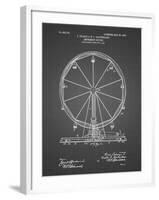 PP167- Black Grid Ferris Wheel Poster-Cole Borders-Framed Giclee Print