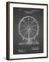 PP167- Black Grid Ferris Wheel Poster-Cole Borders-Framed Giclee Print