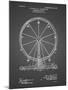 PP167- Black Grid Ferris Wheel Poster-Cole Borders-Mounted Giclee Print