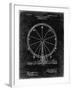 PP167- Black Grunge Ferris Wheel Poster-Cole Borders-Framed Giclee Print