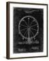 PP167- Black Grunge Ferris Wheel Poster-Cole Borders-Framed Giclee Print