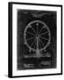 PP167- Black Grunge Ferris Wheel Poster-Cole Borders-Framed Giclee Print