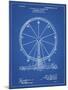 PP167- Blueprint Ferris Wheel Poster-Cole Borders-Mounted Giclee Print