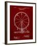 PP167- Burgundy Ferris Wheel Poster-Cole Borders-Framed Giclee Print