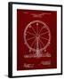 PP167- Burgundy Ferris Wheel Poster-Cole Borders-Framed Giclee Print