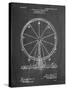 PP167- Chalkboard Ferris Wheel Poster-Cole Borders-Stretched Canvas