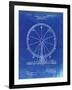 PP167- Faded Blueprint Ferris Wheel Poster-Cole Borders-Framed Giclee Print