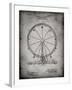PP167- Faded Grey Ferris Wheel Poster-Cole Borders-Framed Giclee Print