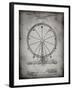 PP167- Faded Grey Ferris Wheel Poster-Cole Borders-Framed Giclee Print