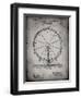 PP167- Faded Grey Ferris Wheel Poster-Cole Borders-Framed Giclee Print