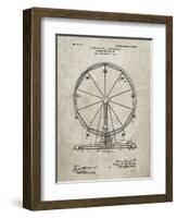 PP167- Sandstone Ferris Wheel Poster-Cole Borders-Framed Giclee Print