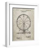 PP167- Sandstone Ferris Wheel Poster-Cole Borders-Framed Giclee Print