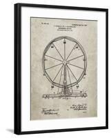 PP167- Sandstone Ferris Wheel Poster-Cole Borders-Framed Giclee Print