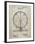 PP167- Sandstone Ferris Wheel Poster-Cole Borders-Framed Giclee Print