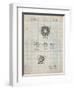 PP168- Antique Grid Parchment Golf Ball Uniformity Patent Poster-Cole Borders-Framed Giclee Print