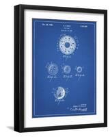 PP168- Blueprint Golf Ball Uniformity Patent Poster-Cole Borders-Framed Giclee Print