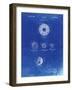 PP168- Faded Blueprint Golf Ball Uniformity Patent Poster-Cole Borders-Framed Giclee Print