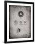 PP168- Faded Grey Golf Ball Uniformity Patent Poster-Cole Borders-Framed Giclee Print