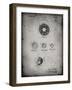 PP168- Faded Grey Golf Ball Uniformity Patent Poster-Cole Borders-Framed Giclee Print