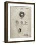 PP168- Sandstone Golf Ball Uniformity Patent Poster-Cole Borders-Framed Giclee Print