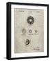 PP168- Sandstone Golf Ball Uniformity Patent Poster-Cole Borders-Framed Giclee Print