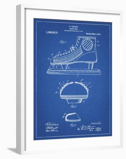 PP169- Blueprint Hockey Skate Patent Poster-Cole Borders-Framed Giclee Print