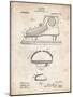 PP169- Vintage Parchment Hockey Skate Patent Poster-Cole Borders-Mounted Giclee Print