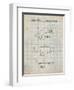 PP17 Antique Grid Parchment-Borders Cole-Framed Premium Giclee Print