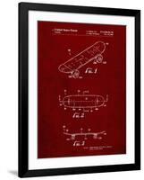 PP17 Burgundy-Borders Cole-Framed Giclee Print