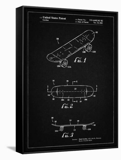 PP17 Vintage Black-Borders Cole-Framed Stretched Canvas