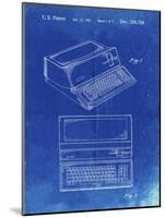 PP171- Faded Blueprint Apple III Computer Patent Poster-Cole Borders-Mounted Giclee Print