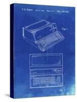 PP171- Faded Blueprint Apple III Computer Patent Poster-Cole Borders-Stretched Canvas