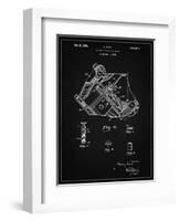 PP172- Vintage Black Ford V-8 Combustion Engine 1934 Patent Poster-Cole Borders-Framed Giclee Print