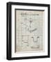 PP176- Antique Grid Parchment First Macintosh Computer Poster-Cole Borders-Framed Premium Giclee Print