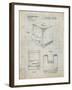 PP176- Antique Grid Parchment First Macintosh Computer Poster-Cole Borders-Framed Giclee Print