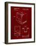 PP176- Burgundy First Macintosh Computer Poster-Cole Borders-Framed Giclee Print